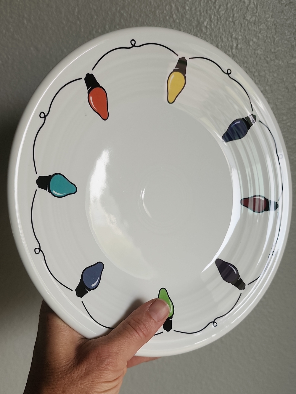 FIESTA "STRING OF CHRISTMAS LIGHTS" PLATE - Picture 5 of 12